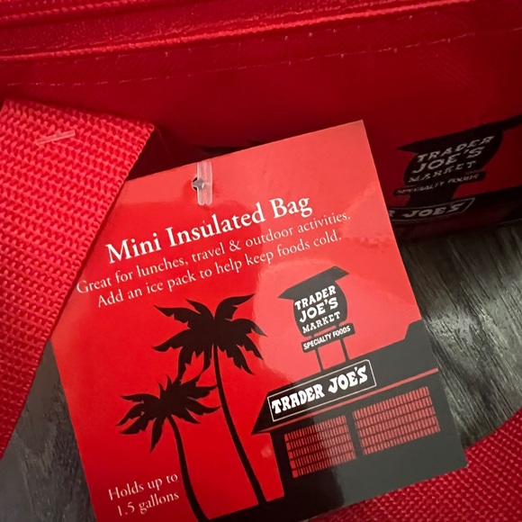 Trader Joe's Red Insulated Bag - Picture 2 of 4